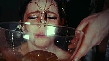 Emo Bondage Whore Faces Tied And Punished With Piss