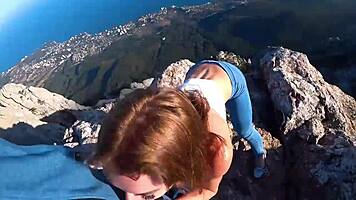 Risky Public Fuck On A Cliff Amateur Mia Bandini