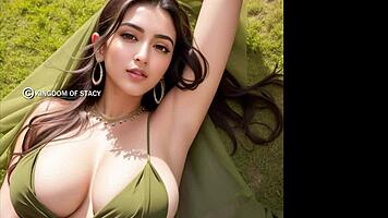 Intense erotic photoshoot with old photographer in public