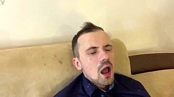 Reckless perverts humiliate teacher with double spit femdom domination