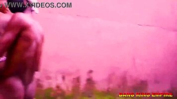 Slim amateurs and pornstars ride African big cocks in cowgirl threesome