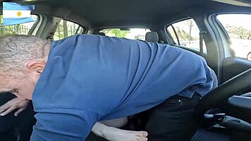 almendra gala rides cock on the street in buenos aires, argentina