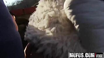 i picked up euro babe cristal caitlin and she rode my cock outdoors in public