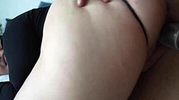 Young Woman Experiences Interracial Encounter With Large Partner For First Time