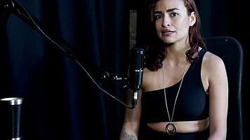 safada shows her blowjob and sucks bia's hot tits - kamilla werneck sheer red 😏