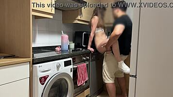 Phone call interrupted by intense creampie fucking