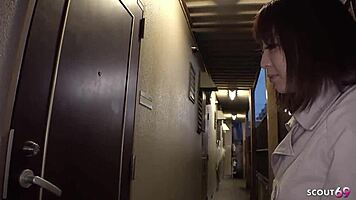 Petite Nymphomaniac Japanese Teen Seduces Neighbor To Uncensored Cheating Creampie Fuck In Japan