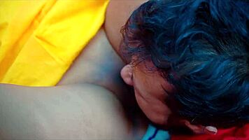 Juicy hot indian housewife romantic bedroom sex