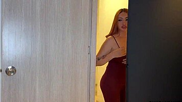 She Catches Me Jerking Off With Her Panties