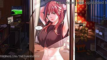 Does the teen loser fuck his hot blonde friend and cum inside her shaved pussy?