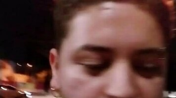 Intense Latina Babe Flashes Tits Outdoors On Soccer Field Almost Caught