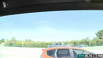 Hot Ebony Malina Milan On The 305bus 3