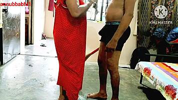 Indian desi malkin fucked by naukar doggy style