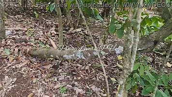 Pinay asian teen 18+ gets fucked in public near the road