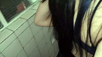 Fucking The Cute Asian Secretary In The Bathroom During Casting Interview