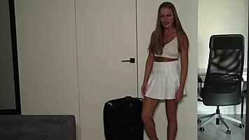 girlfriend gets rough sex before trip