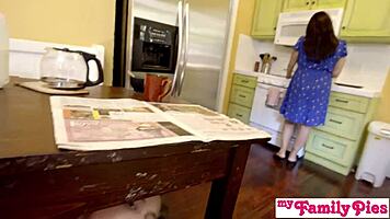 naughty stepdaughter haley reed slyly fucks new step daddy for creampie