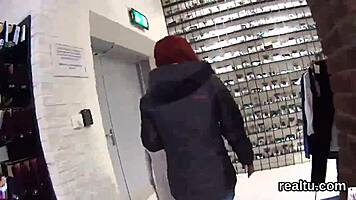 Flawless czech cutie teased in hypermarket and nailed in pov