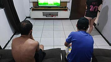 my husband lost me in a bet, so i fucked his friend