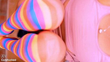 Best friend cheats with professor in intense hardcore creampie session