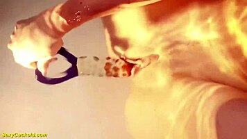 Teen katty west masturbating in the bathtub