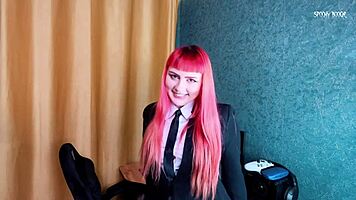 Femdom role play makima seduced you to creampie her tight pussy