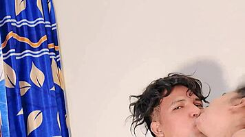 'fuck us harder!' beautiful two girls moan as guy fucks them in 3some