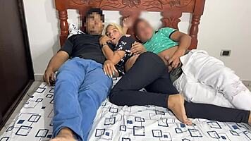 Movie night with best friend, I fuck his Latina girlfriend