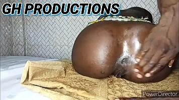 Little African Teen Slut Gets Her Tight Ass Hole Played With and Twerks for Daddy!