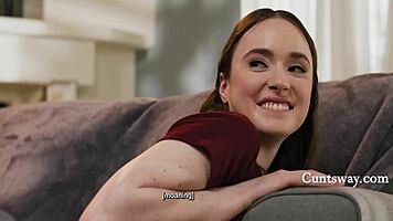 Does the busty nanny give the bratty girl discipline and sex?