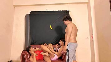 Huge Tits Sisters Ffm Fucking