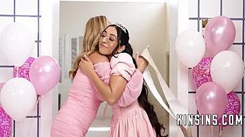 Latina teen's birthday gangbang