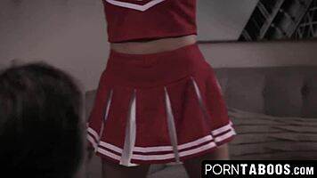 hey, this big ass teen cheerleader has a secret desire for a thick dick 😏