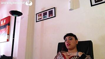 naughty babysitter teases with stunning body