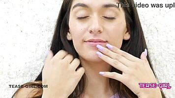 teen girl flaunts perfect tits