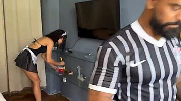 Boss couldn't resist fucking domestic employee!