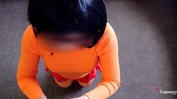 Velma Takes Off Glasses By Accident, Sucks Big Dick And Gets Penetrated In Four Positions