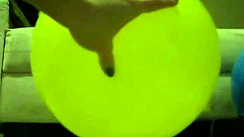 Sophie Masturbating With Balloons In Living Room And Bathroom