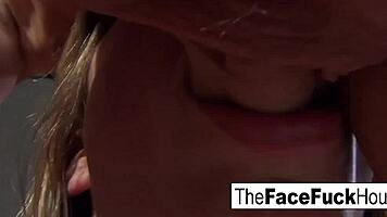 I feel the teen slut sucking my cock until I cum