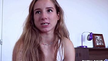 Putalocura - dirty fucking with horny young Elisa Sol after chat