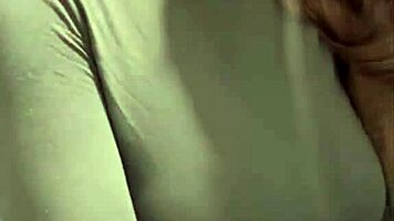 woman caresses her milky tits until she orgasms