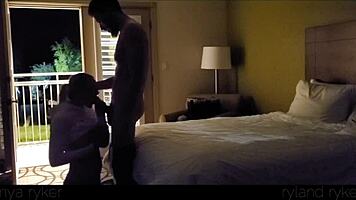 hot young couple caught in motel passion