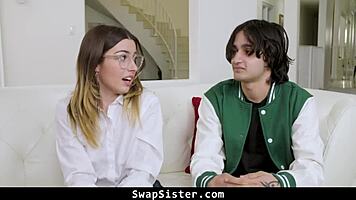 Girls Grossed Out by Stepbrother's Cock