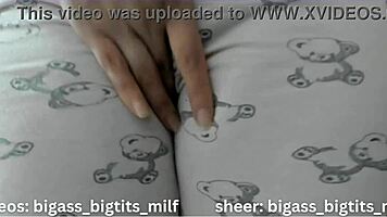 Big Ass Milf Masturbates in Pajamas with Toys and Wet Pussy