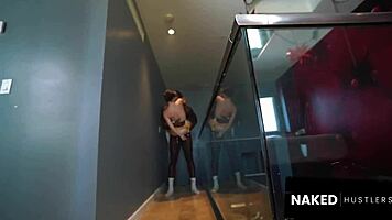 i'm putting this big black dick deep into the petite white chick's cervix