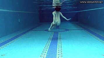 Lady Dee, The Cute Shy Czech Teen, Suggestively Enjoys Swimming Outdoors