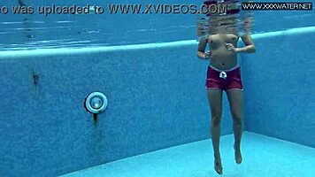 Lady Dee, The Cute Shy Czech Teen, Suggestively Enjoys Swimming Outdoors