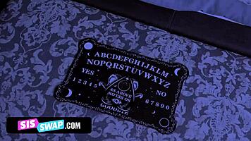 Stepbros and stepsisters have no choice but to have sex with each other to avoid the ghosts wrath