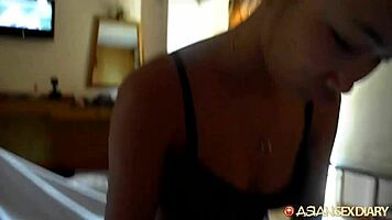 horny white dude spends afternoon fondling his new tiny 18+ tits asian gf 😍