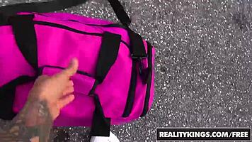 i banged harley ann wolf in street blowjob pov